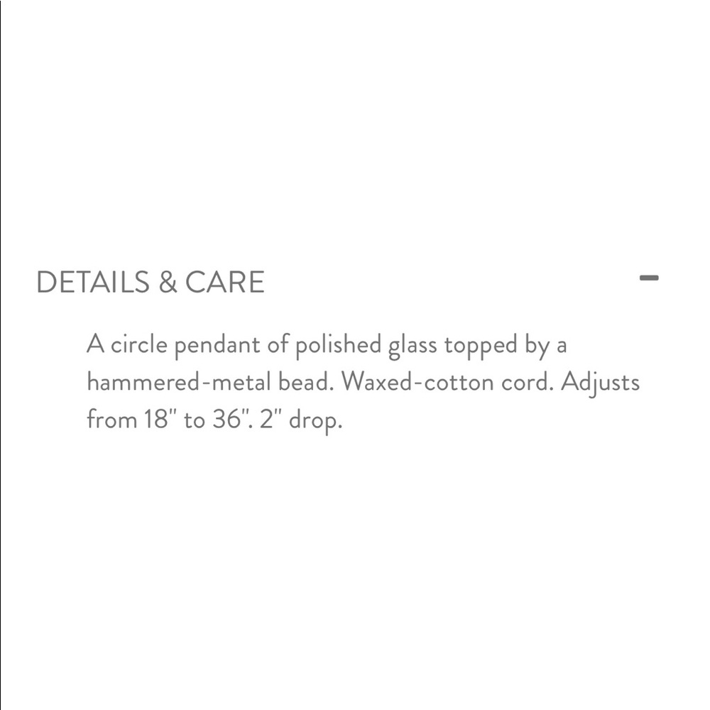 J.jill Smokey glass circle pendant necklace - Picture 6 of 11